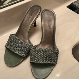 Green mules by Rampage Footwear size 8.5